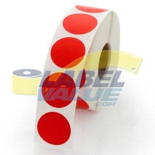  1 Inch Round Green Circle Label / Wafer Seals 1000 Labels 
