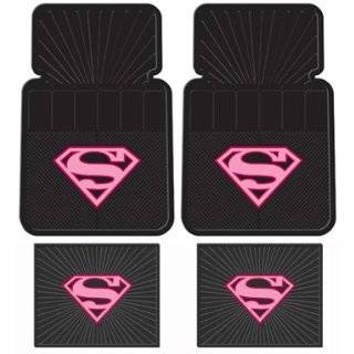 Supergirl Shield DC Comics 4 Pc Front & Rear Car Floor Mats Plus Bonus 