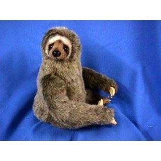 Hansa Three Toed Sloth Stuffed Plush Animal, Sitting