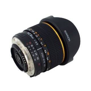 Rokinon 8mm Ultra Wide F/3.5 Fisheye Lens with Auto Aperture and Auto 