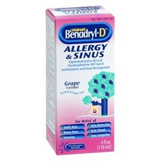 Childrens Benadryl D Allergy & Sinus   4 oz.