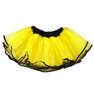 Tutu With Black Ribbon Edge (More Colors) Select Color Yellow