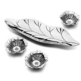   Armetale Anemone Flower Serving Bowl, 13 1/2 Inch