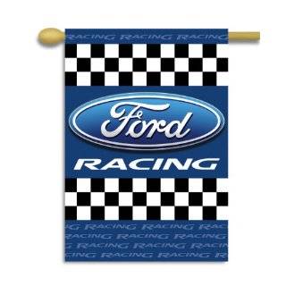 NASCAR Ford Racing 2 Sided 28 by 40 Inch Banner with Pole Sleeve