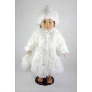 White Fur Coat for 18 Inch Dolls Including the American Girl Line