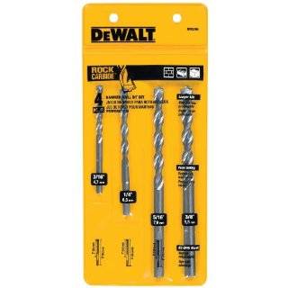 DEWALT DW5204 4 Piece Premium Percussion Masonry Drill Bit Set