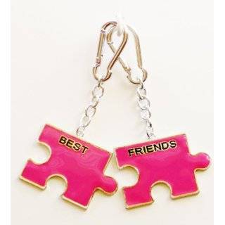  Teal BFF, Best Friends Forever, 2 Pack Bag Clip Charms 