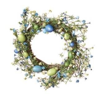 Blue Easter Egg Wreath