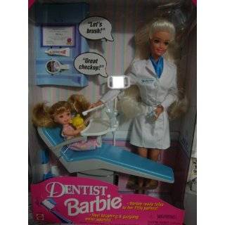  Barbie   Dentist Barbie Doll & Kelly Patient w Real Sounds 