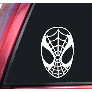 Spiderman Face Spidey Mask Vinyl Decal Sticker   White