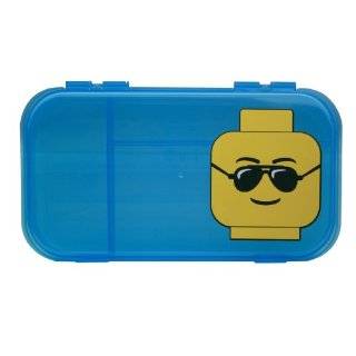 IRIS LEGO Minifigure and Brick Storage Case, Blue