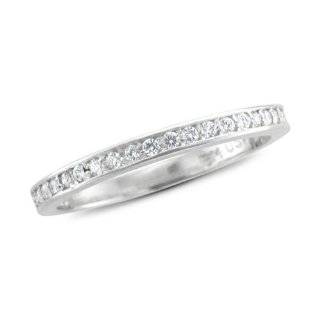 Pave Diamond Wedding Band Ring in Platinum Band (G, SI1, 0.32 cttw 