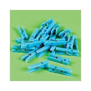 Pastel Blue Mini Clothespin Party Favors (48 pieces)