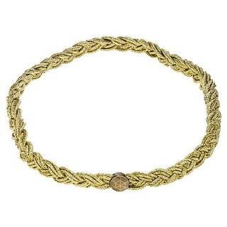  Elle Gold Split Braided Headwrap, Gold Beauty