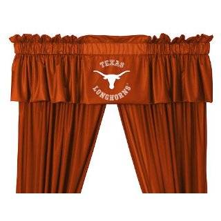 NCAA University of Texas Longhorns   5pc Jersey Drapes Curtains and 