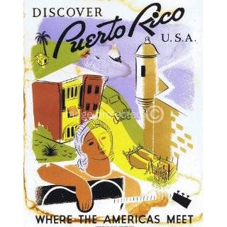   Americas Meet   Vintage Reproduction Travel Poster