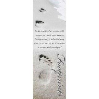  Footprints in the Sand Inspirational Bookmark Hand Made in 