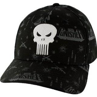  Marvel Comics PUNISHER Skull Print Baseball Cap HAT 