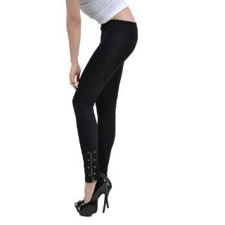 Soho Girls 32 Long Legging W/ Snap & Zipper Ss 32Zs Black