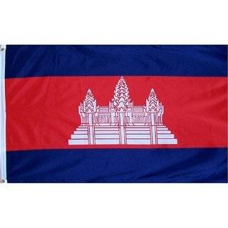  Laos National Country Flag   3 foot by 5 foot Polyester 