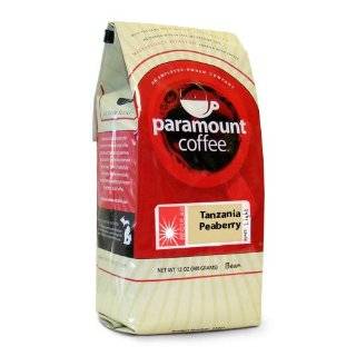 Paramount Tanzania Peaberry Bean, 12 Ounce Bags (Pack of 3)