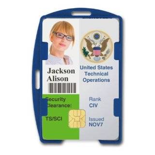  Rigid Open Faced Black Single ID Card Holder Office 