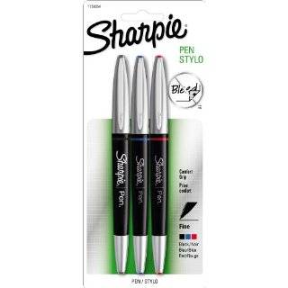  Sharpie Pen Grip Fine Point Pen, 12 Red Ink Pens (1758057 