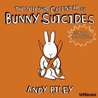    Bunny Suicides Postcards 2011 Easel Desk Calendar