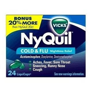Vicks Nyquil Cold & Flu Multi sympton Relief 24 Liquicaps
