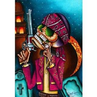Clavo by Dave Sanchez Mexican Romeo and Juliet Sugar Skulls Fine Art 