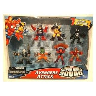 Marvel Superhero Squad Mini Figure 7Pack Avengers Attack Crossbones 