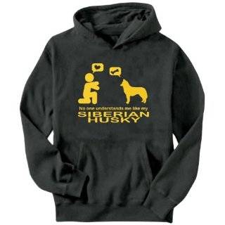   MY Siberian Husky Dogs Mens Hoodie (Dark Silver, Sizes X Small