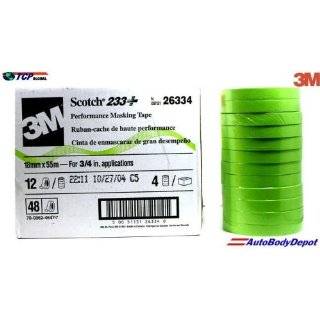 Paint Masking Tape   No. 233+ (Size 1x 60 Yds. Color Green) By 3m 