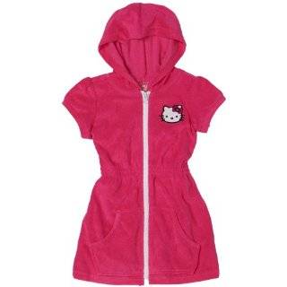 Hello Kitty Girls 2 6X Little Hooded Terry Dress