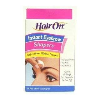 Hair Off Instant Eyebrow Shapers Cold Wax Strips 18s (Case of 6)