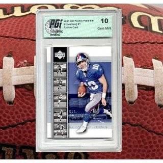 Eli Manning 2002 SCI Gold Rookie PGI 10 His 1st Card Made. Ole Miss 