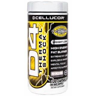 CELLUCOR D4 THERMAL SHOCK,EXTREME FAT LOSS. 60 CAPSULES(NEW 