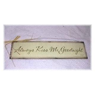  Wall Sign Marble Love Plaque Always Kiss Me Goodnight 