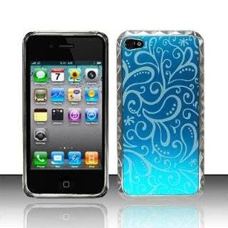Crystal Blue   Aluminum Protector Case for Apple iPhone 4 / 4S [AT&T 