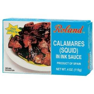 Vigo Squid in Ink Sauce, 4 Ounce Cans (Pack of 10)  