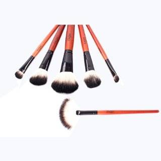 FASH UK 2011 Series Cosmetic Brush Set with Faux Leather Pouch, Nylon 