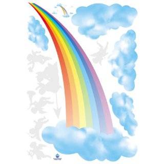Reusable Decoration Wall Sticker Decal   Rainbow Clouds