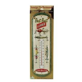  Rivers Edge Extra Large Nostalgic Tin Thermometer with 