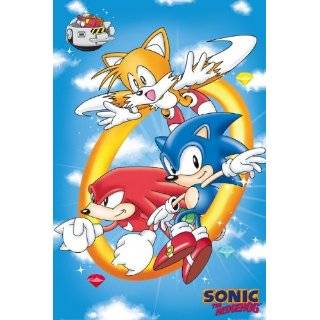 Sonic The Hedgehog   TV Show Poster (Sonic In Circle) (Size 24 x 36 