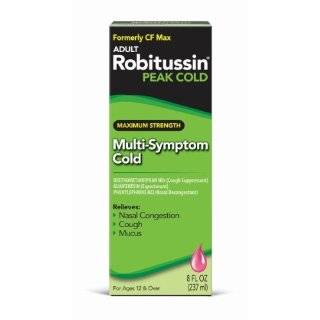 Robitussin Peak Cold Maximum Strength Multi symptom Cold, 8 Ounce