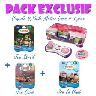 Pack Exclusif V.Smile Motion Dora + 3 Jeux   Achat / Vente CONSOLE