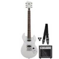 First Act 222 Designer Electric Guitar Pack   White (Al222