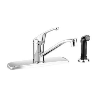 American Standard 4175 201 Chrome Single Handle Kitchen Faucet with Side Spray F