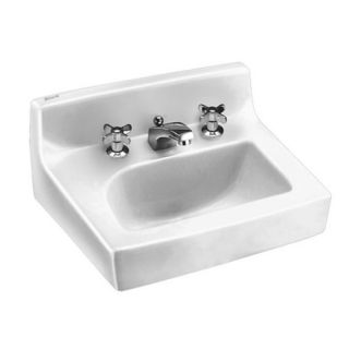 American Standard 0373 950 Penlyn Wall Mounted Bathroom Sink with 18" Length And