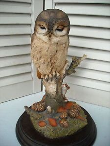 Country Artists Stratford Upon Avon England Owl Mice Sculpture Figurine R Coope